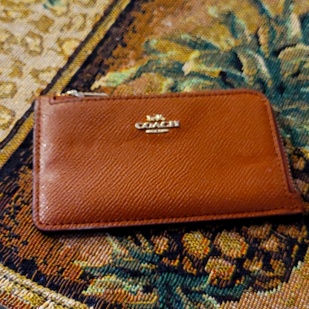 Coach coin and card holder